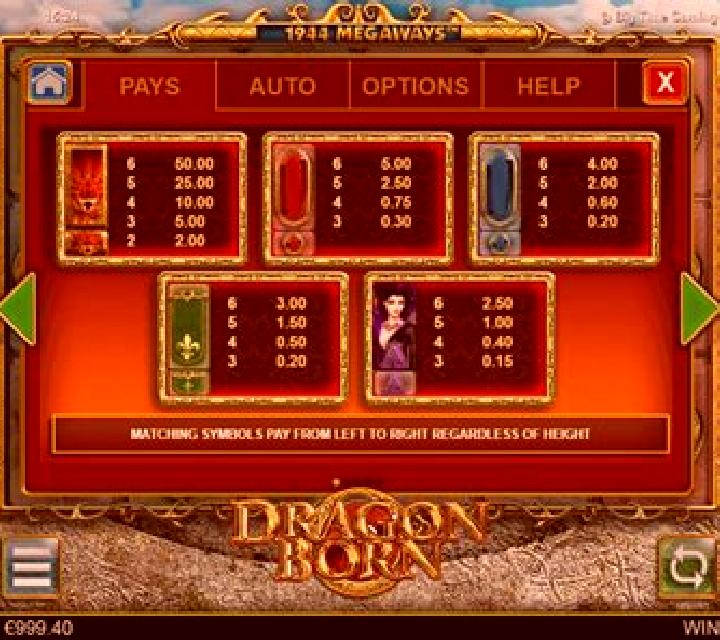 Dragon Born slot machine
