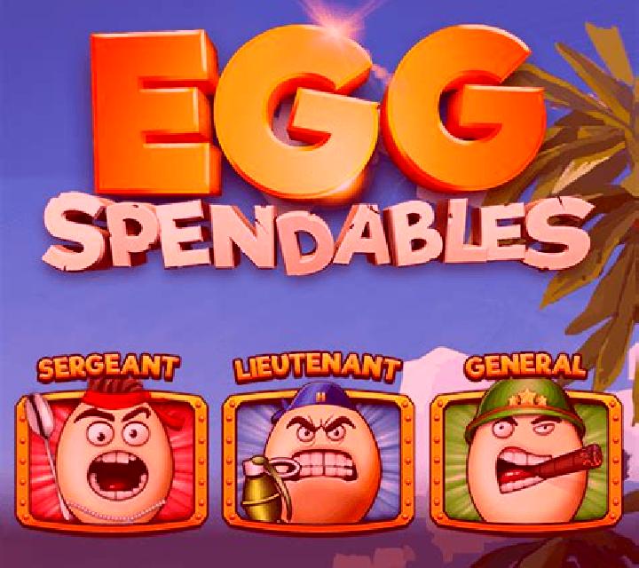 Eggspendables slot game