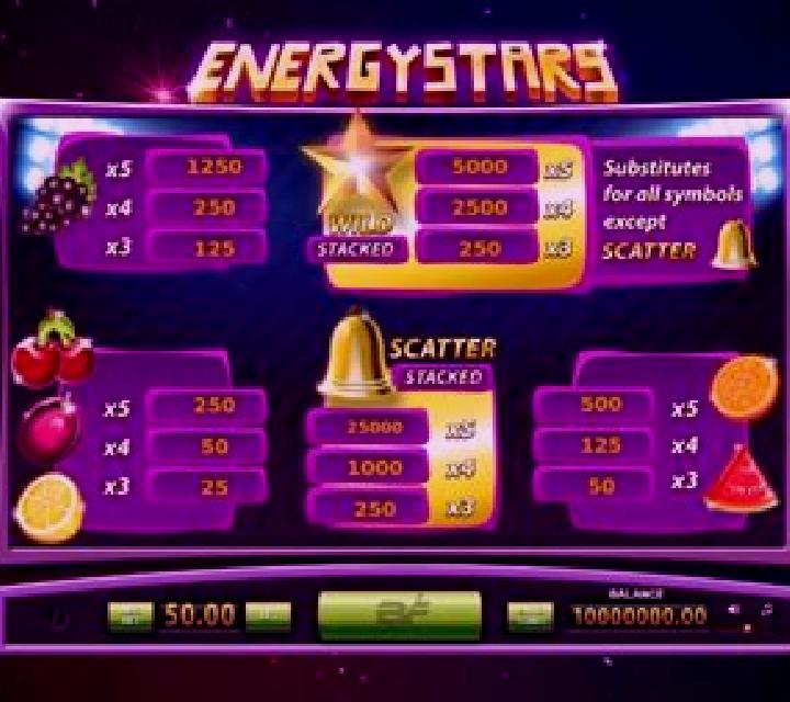 Energy Stars slot
