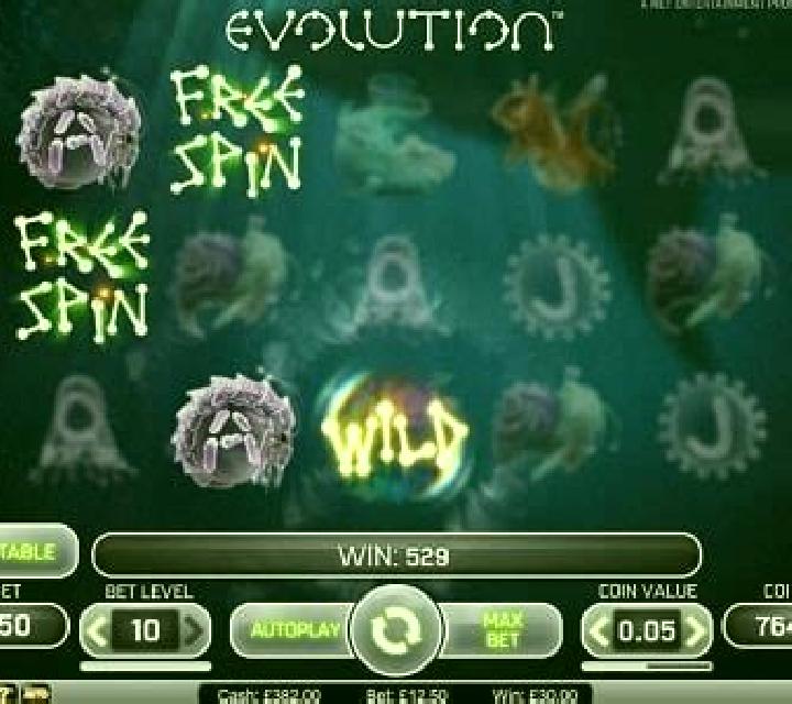 Evolution slot machine