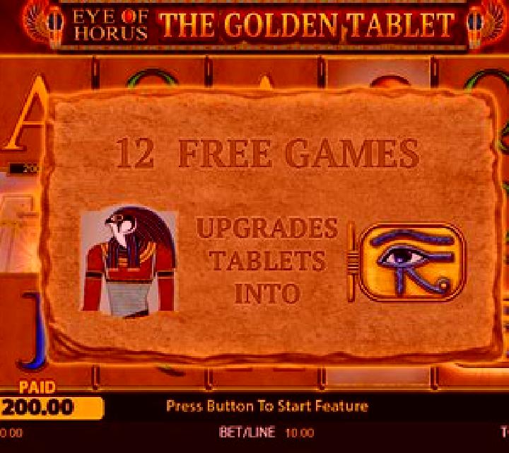 Eye of Horus: The Golden Tablet slot machine