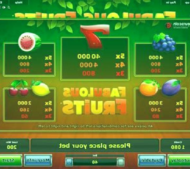 Fabulous Fruits slot