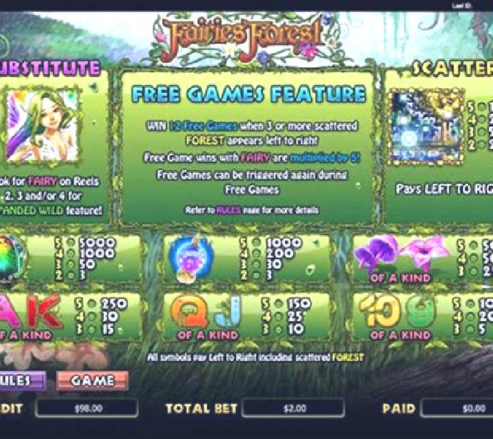 Fairie s Forest online slot