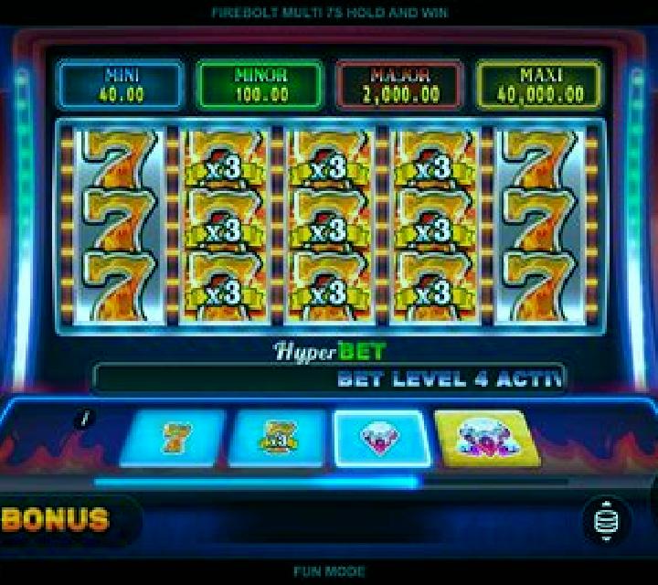 Firedream 7s Hold and Win slot machine