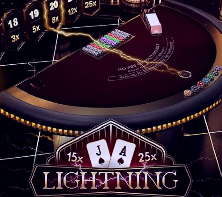 First Person Lightning Blackjack slot game