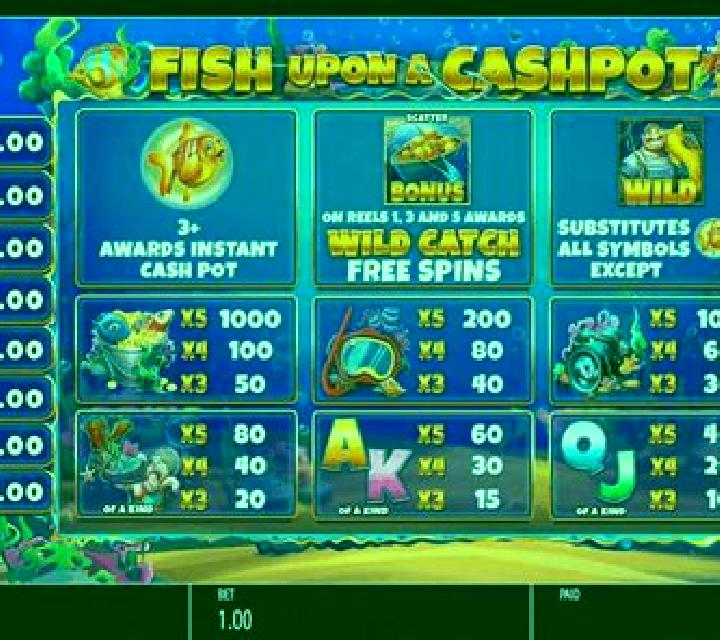 Fish Upon A Cashpot slot machine