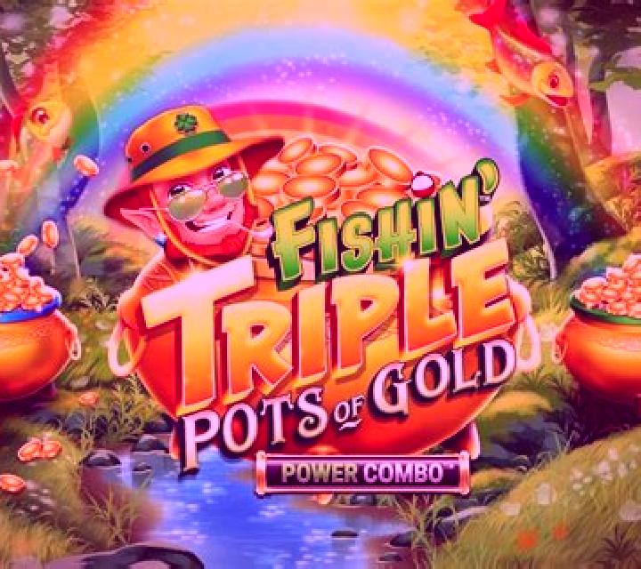 Fishin Triple Christmas Pots of Gold POWER COMBO slot machine