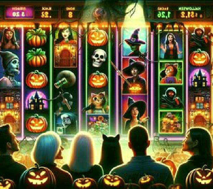 Flaming Bars Halloween slot machine