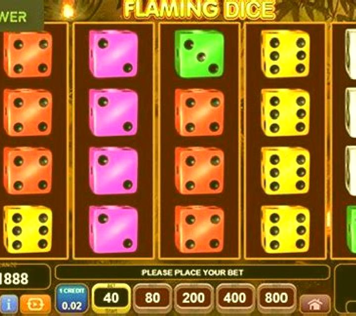 Flaming Dice slot machine