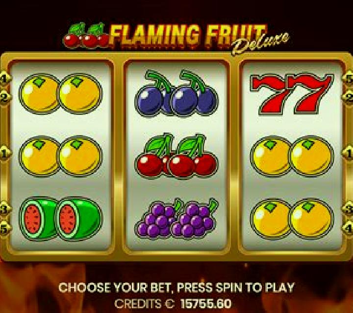 Flaming Fruit Deluxe slot game
