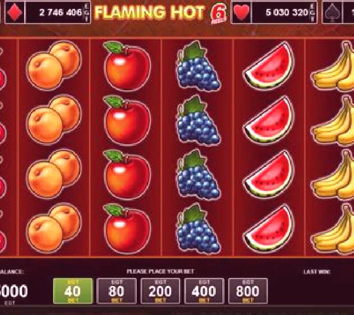 Flaming Hot 6 reels slot machine