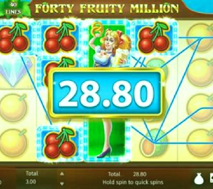 Forty Fruity Million slot game