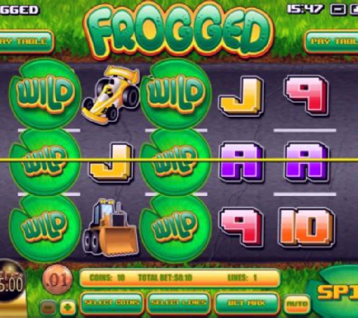 Frogged slot
