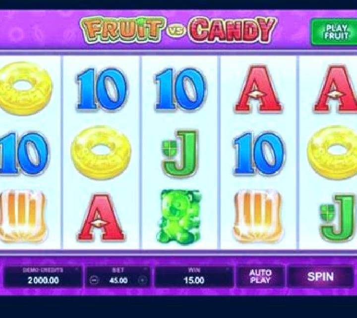 Fruit vs Candy slot game