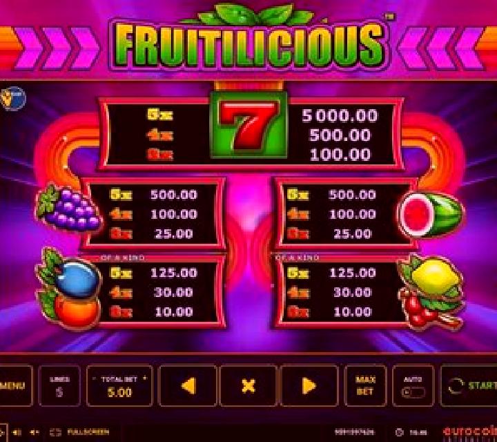 Fruitilicious (Greentube) slot