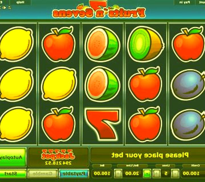 Fruits n Sevens deluxe slot machine
