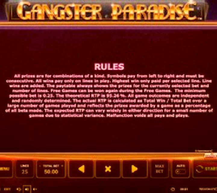 Gangster Paradise slot