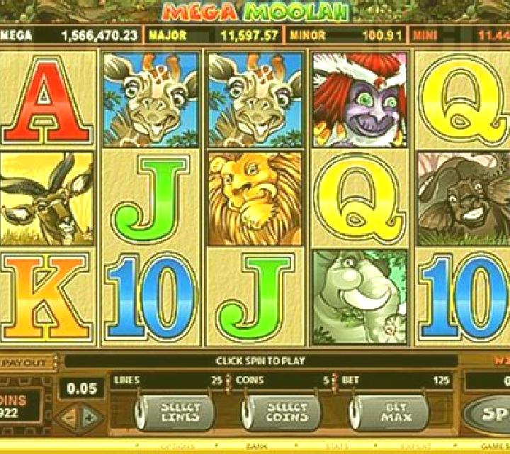 Geluksvogel Mega Moolah slot machine