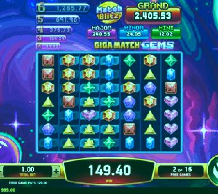 Giga Match Gems Party slot