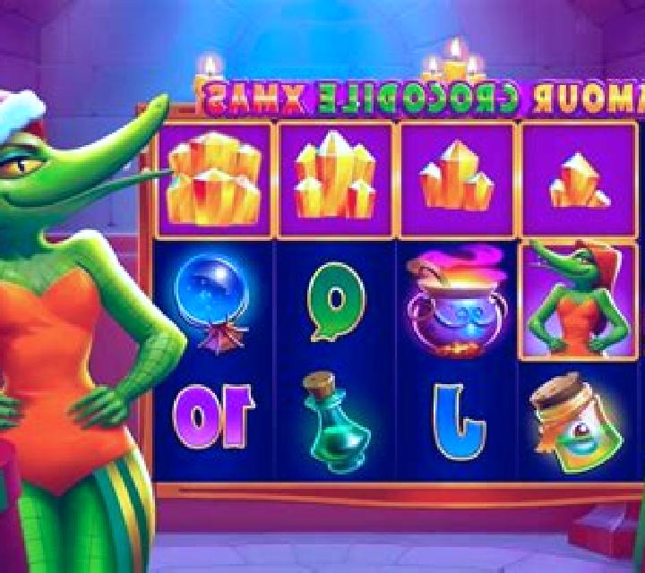 Glamour Crocodile Xmas slot game