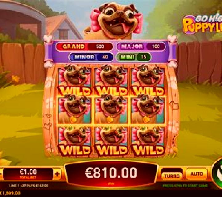 Go High Puppy Love slot machine