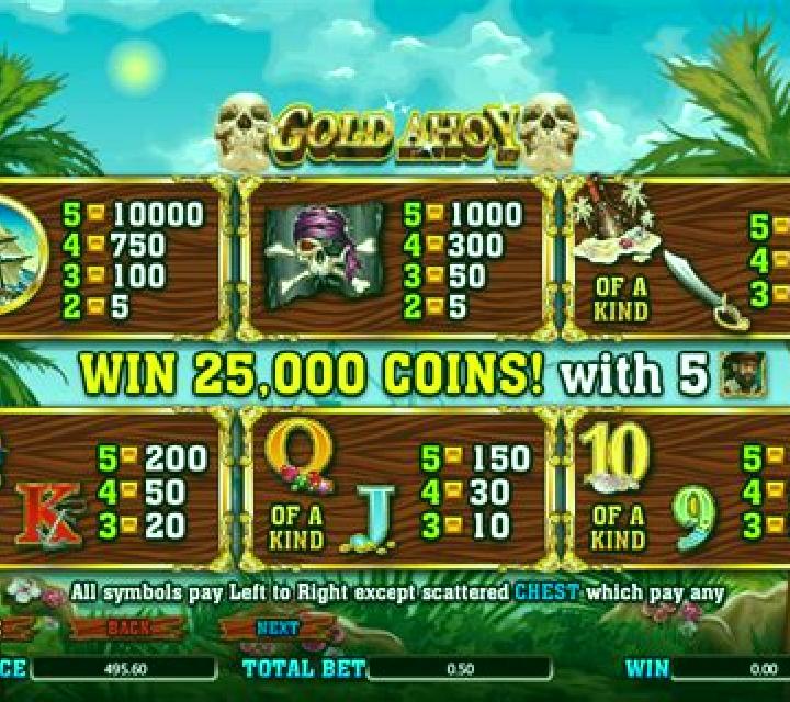 Gold A hoy slot