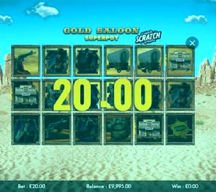 Gold Saloon Superpot Scratch slot