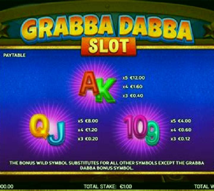 Grabba Dabba slot game