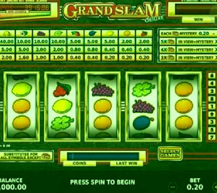 Grand Slam Deluxe slot machine