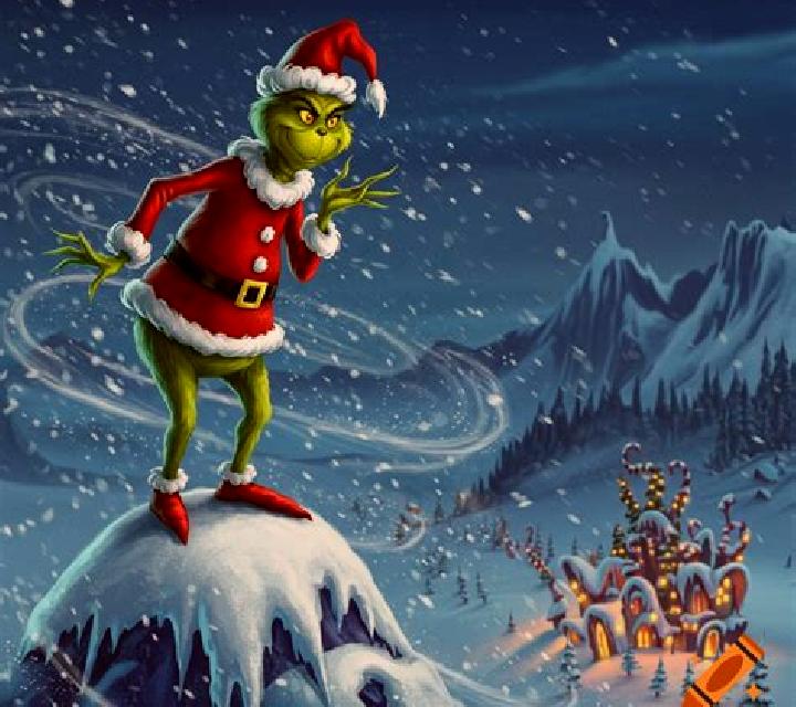 Grinch Xmas Village slot machine