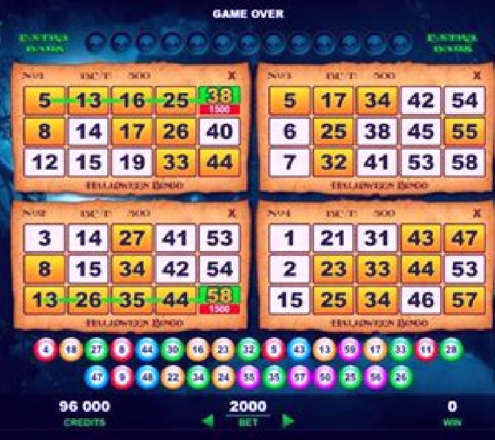 Halloween Bingo slot