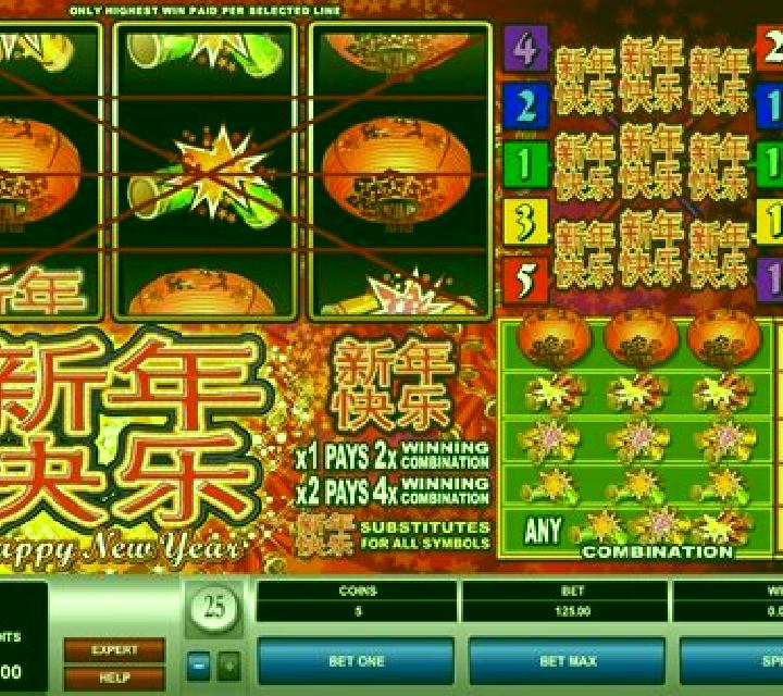 Happy New Year (Microgaming) slot game