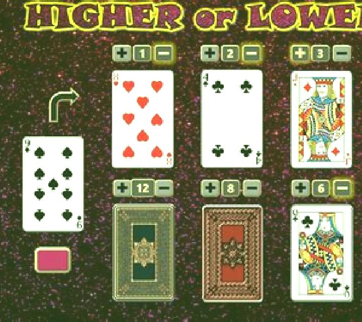 Higher vs Lower slot game