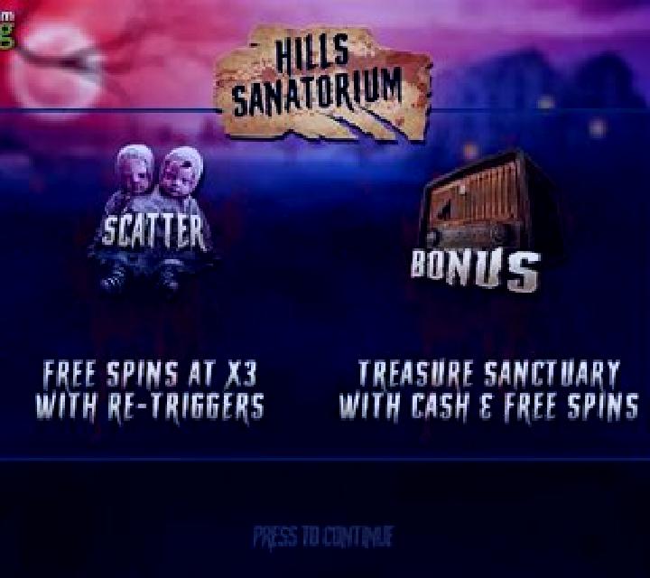 Hills Sanatorium slot game