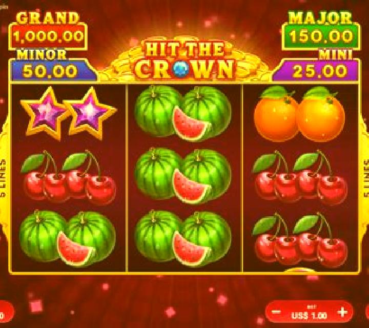 Hit the Crown Hold and Spin slot