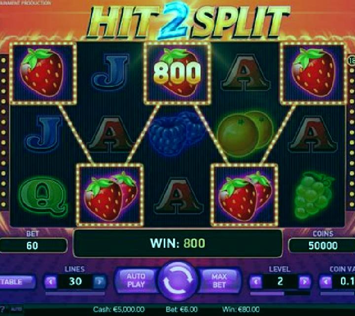 Hit2Split slot machine