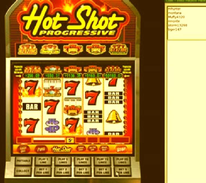 Hockey shots slot machine
