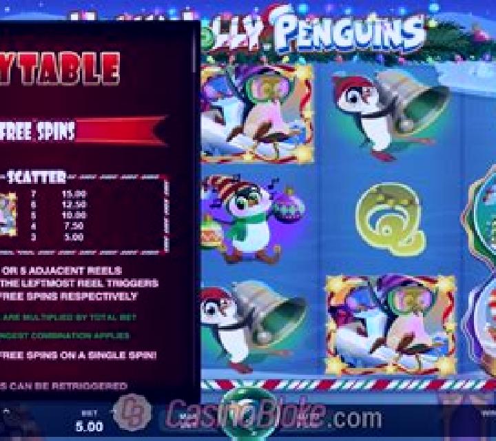 Holly Jolly Penguins slot machine