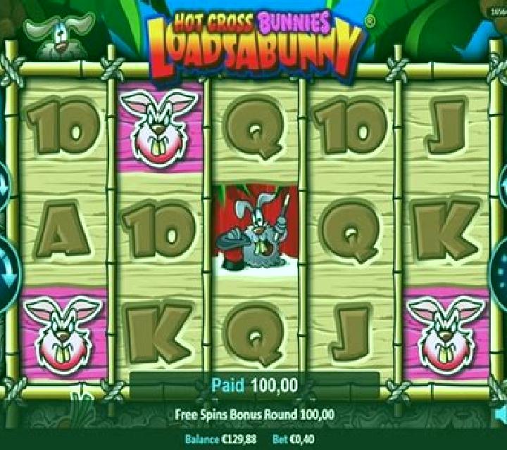 Hot Cross Bunnies Loadsabunny slot machine