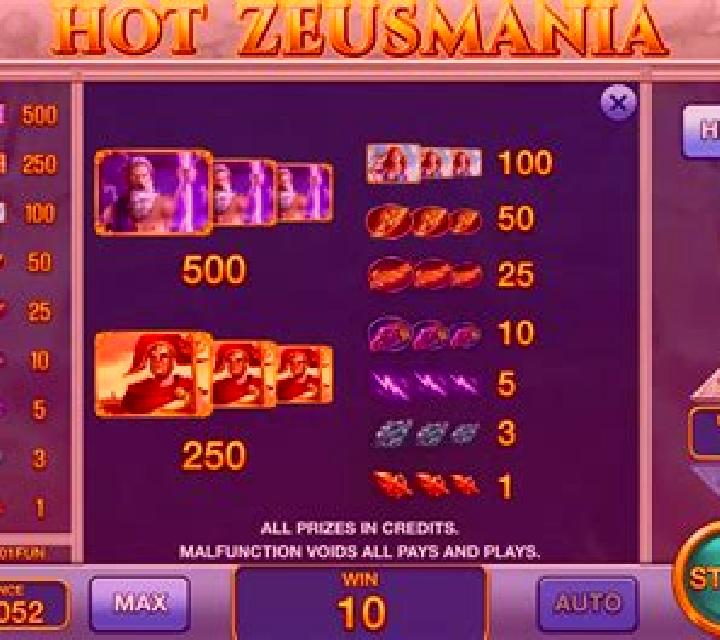 Hot Zeusmania (Pull Tabs) slot