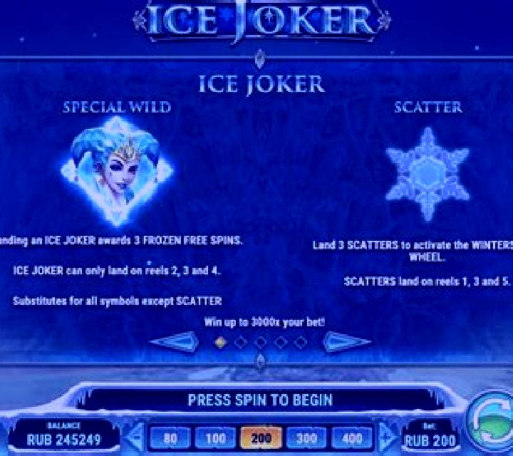 Ice Joker slot machine