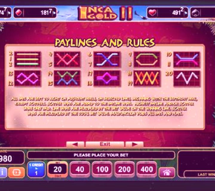 Inca Gold II slot