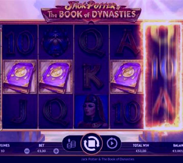 Jack Potter and The Book of Dynasties slot game