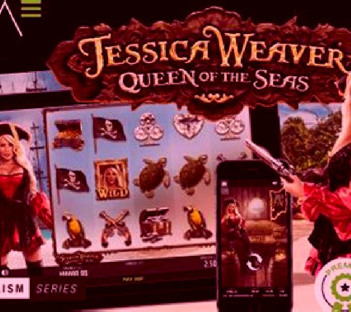 Jessica Weaver Queen of the Seas slot game