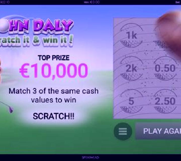 John Daly Scratch It and Win It! slot game