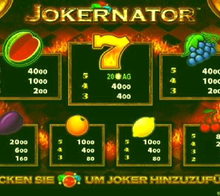 Jokernator HD slot game