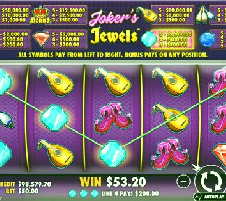 Joker s Jewels Dazzle slot game
