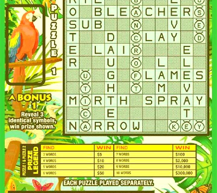 Jungle Crossword slot game
