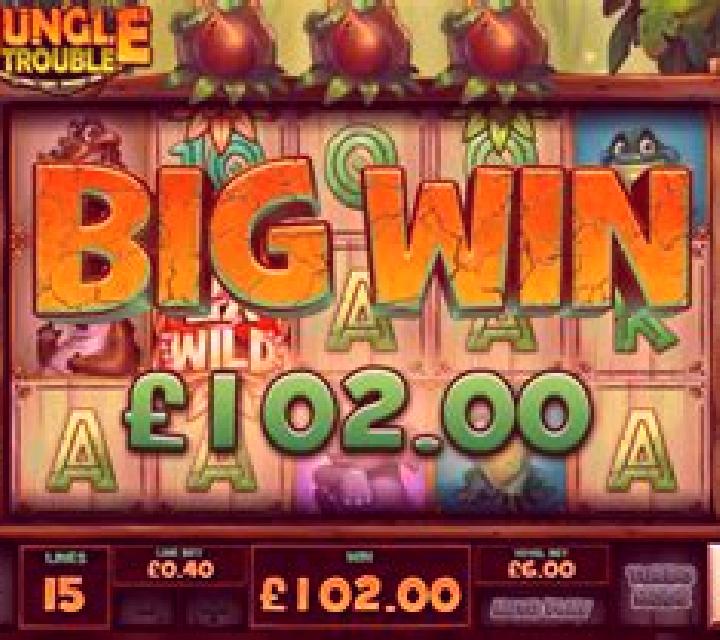 Jungle trouble slot machine
