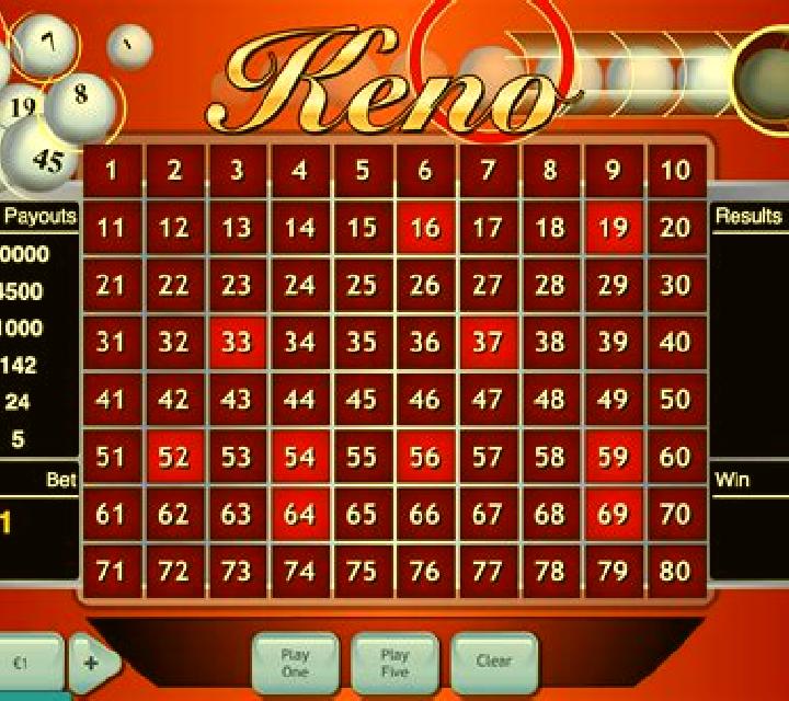 Keno Betting slot machine